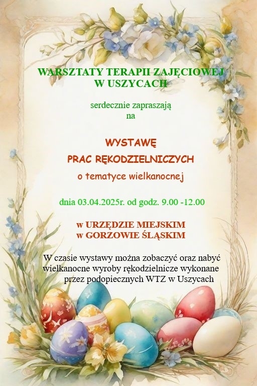 Wystawa prac rękodzielniczych w Urzędzie Miejskim w Gorzowie Śląskim